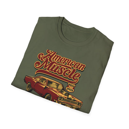 Epic American Muscle Car T-Shirt | Vintage 1968 Hot Rod Enthusiast Tee | Fast & Loud Garage Style for Men