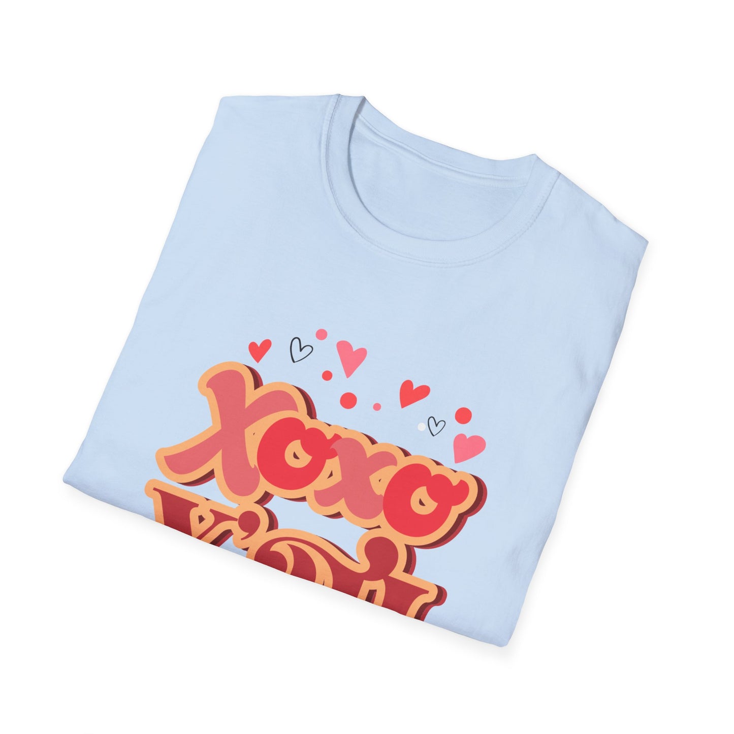 Retro Xoxo Y'all T-Shirt | Groovy Hearts Southern Charm Love Tee | Sweet Valentine's Day & Galentine's Gift | Trendy Hugs & Kisses Shirt