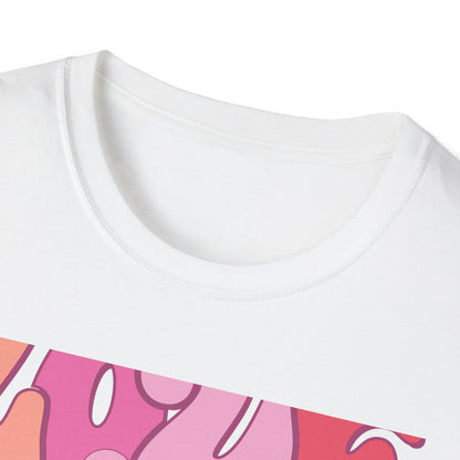 Groovy "LOVE MORE worry less" T-Shirt | Retro Happy Heart Tee | Positive Vibes Apparel for All | Inspiring Gift