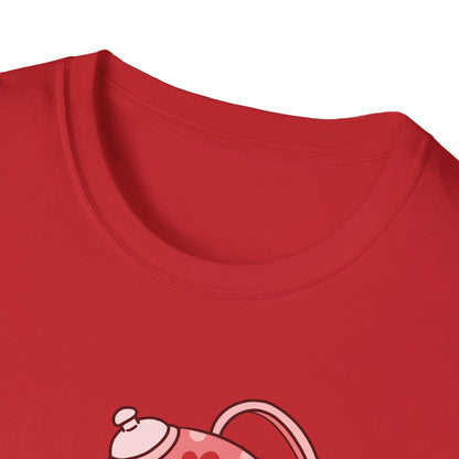 Charming 'Steal Your Heart' Teapot T-Shirt | Adorable Valentine's Day Love & Tea Lover Gift | Sweet Romantic Tee
