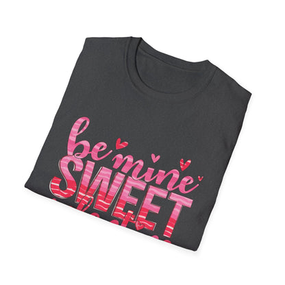 Adorable Be Mine Sweet Valentine T-Shirt | Charming Pink Hearts & Glitter Love Tee - Perfect Valentine's Gift