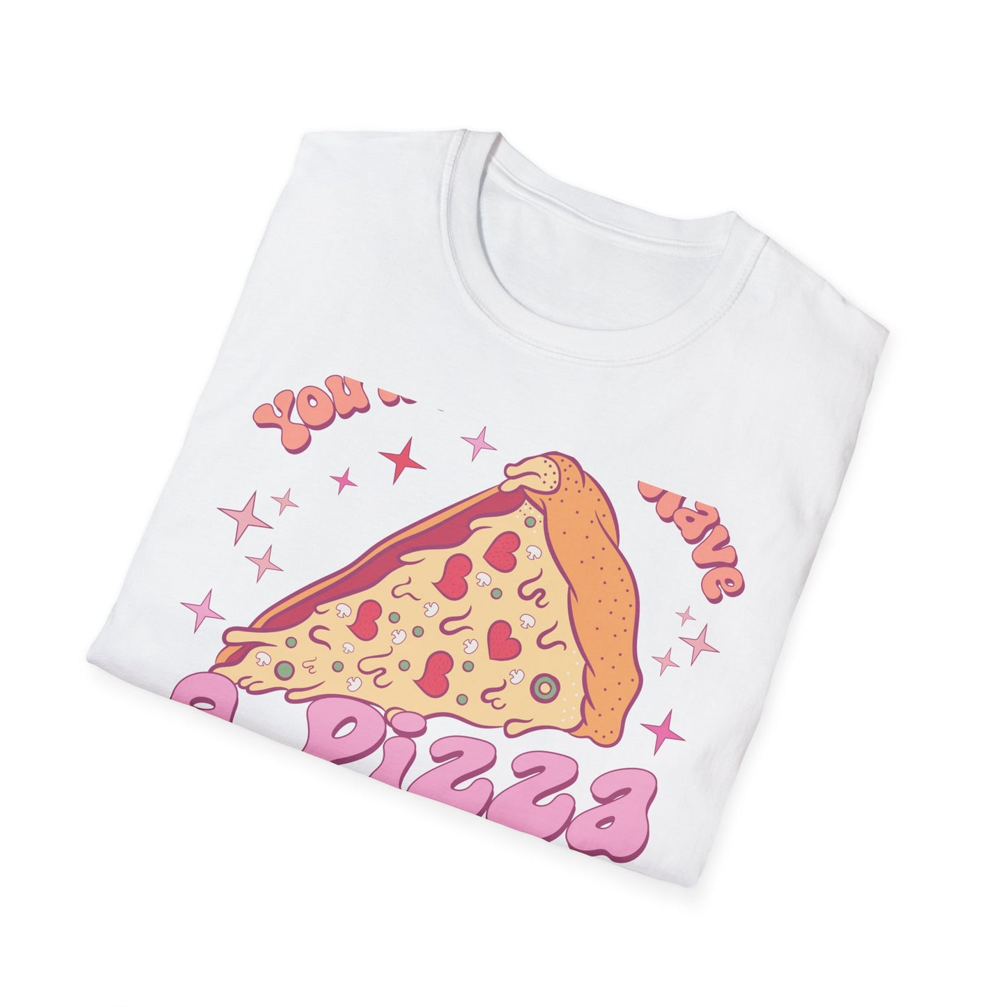 Groovy "You'll Always Have A Pizza My Heart" T-Shirt | Cute Retro Love Foodie Graphic Tee Gift