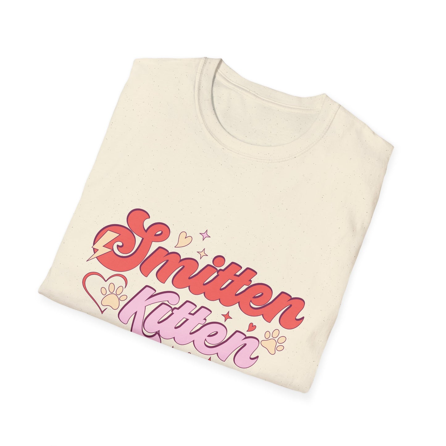Adorable Smitten Kitten T-Shirt | Groovy Retro Cat Lover Tee | Perfect Pet Mom Gift | Cute & Chic