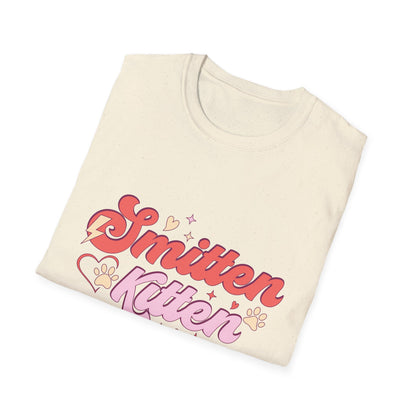 Adorable Smitten Kitten T-Shirt | Groovy Retro Cat Lover Tee | Perfect Pet Mom Gift | Cute & Chic