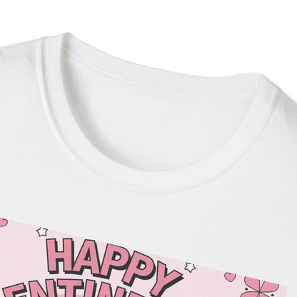 Groovy Valentine's Day Flowers T-Shirt | Charming Retro Love Bouquet Graphic Tee | Sweet Heart & Letter Gift for Her
