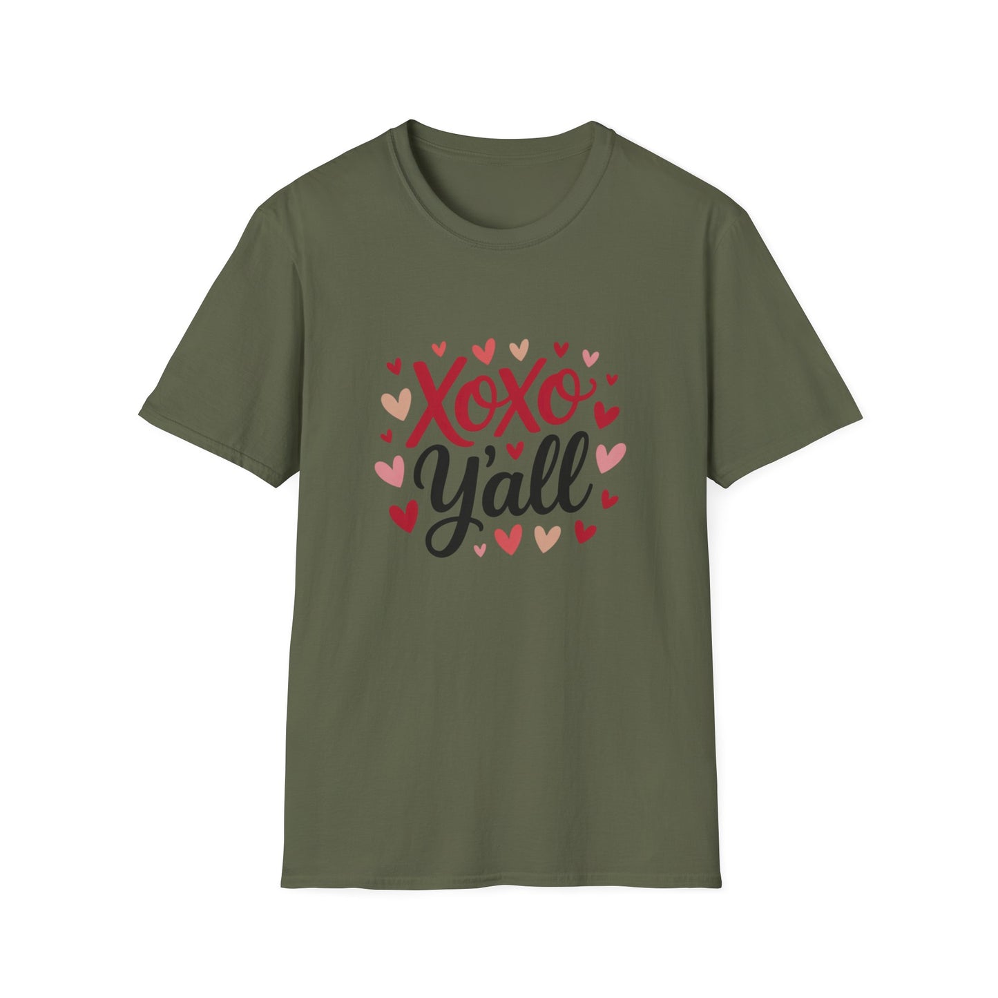 Sweet Xoxo Y'all T-Shirt | Charming Southern Hearts & Kisses Tee | Perfect for Valentine's Day & Everyday Love