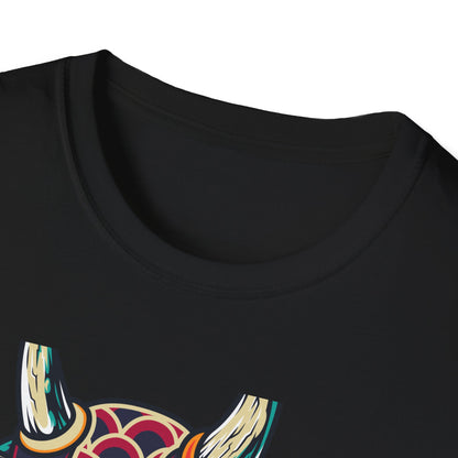 Epic Vibrant Japanese Oni Demon Mask T-Shirt | Mystical Hannya Culture Tee | Bold Streetwear Graphic Art