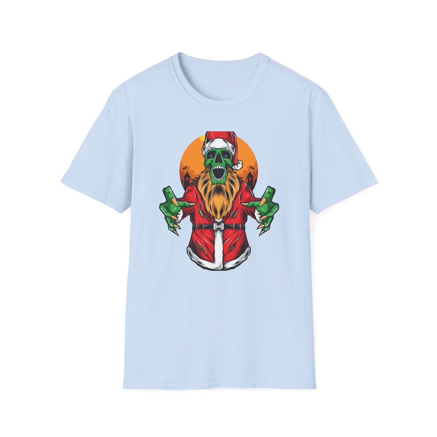 Creepy Zombie Santa T-Shirt | Spooky Christmas Horror Tee | Unique Gothic Holiday Gift | Macabre Xmas Top