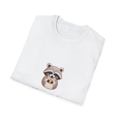 Adorable 'Emotionally Attached to Snacks' Raccoon T-Shirt - Hilarious Foodie & Animal Lover Tee - Unique Gift!