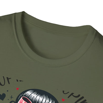 Epic Anti-Valentines Skull T-Shirt - Sarcastic "Cupid Is Stupid" Tee for Edgy Souls
