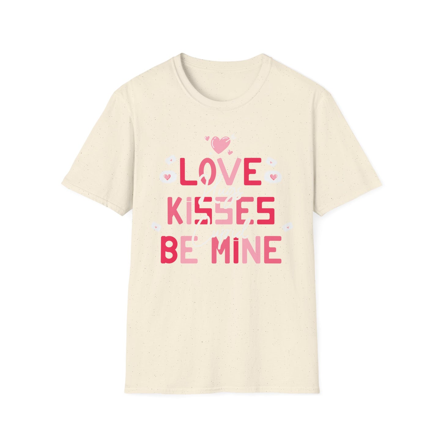Adorable Valentine's Day T-Shirt: Love Kisses Be Mine | Romantic Cupid Heart Tee for Couples & Sweet Gifts
