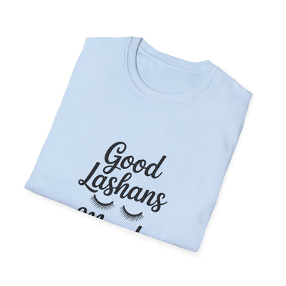 Good Lashes Mood T-Shirt | Chic Eyelash Lover Tee | Perfect Lash Tech Gift | Trendy Beauty Enthusiast & Makeup Artist Top
