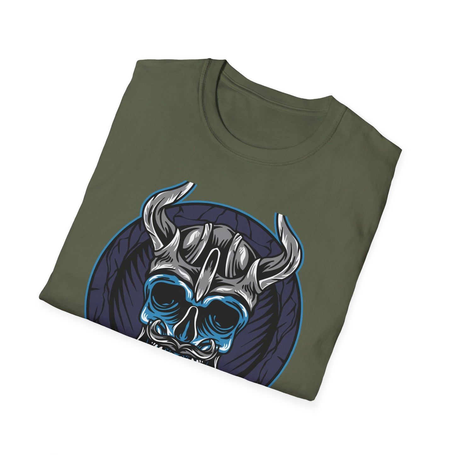 Epic Viking Skull T-Shirt | Fierce Horned Warrior Design Tee for Men | Bold Norse Mythology Apparel