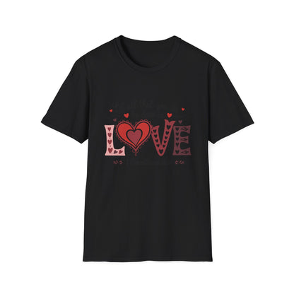 Inspiring 'LOVE' T-Shirt | 'Let All You Do Be Done With Love' Scripture Tee - 1 Corinthians 16:14 Christian Faith Gift