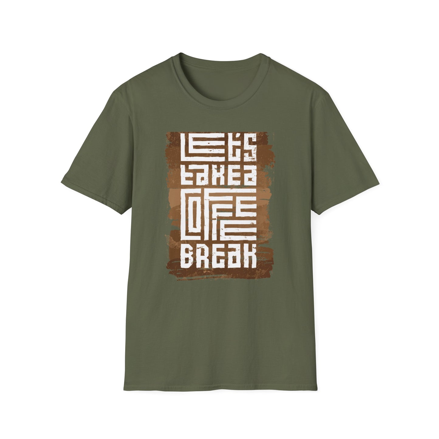 Unique Let's Take a Coffee Break T-Shirt | Stylish Distressed Coffee Lover Tee | Essential Daily Brew Relax Shirt