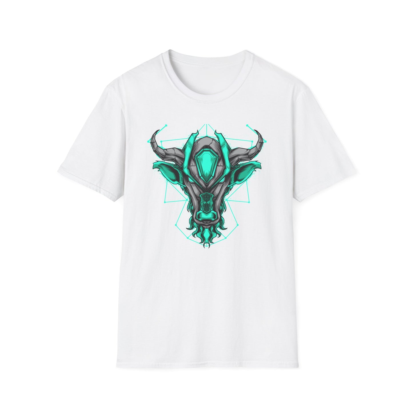 Epic Cybernetic Bull T-Shirt | Striking Sci-Fi Mech Ox Tee | Futuristic Geometric Animal Design | Bold Statement for Gamers & Tech Fans