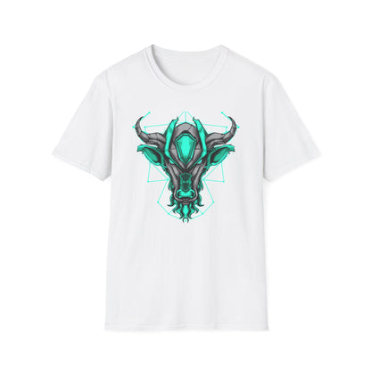 Epic Cybernetic Bull T-Shirt | Striking Sci-Fi Mech Ox Tee | Futuristic Geometric Animal Design | Bold Statement for Gamers & Tech Fans