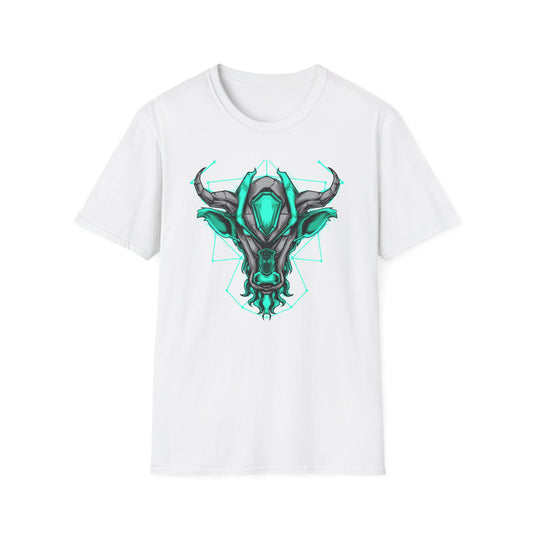 Epic Cybernetic Bull T-Shirt | Striking Sci-Fi Mech Ox Tee | Futuristic Geometric Animal Design | Bold Statement for Gamers & Tech Fans