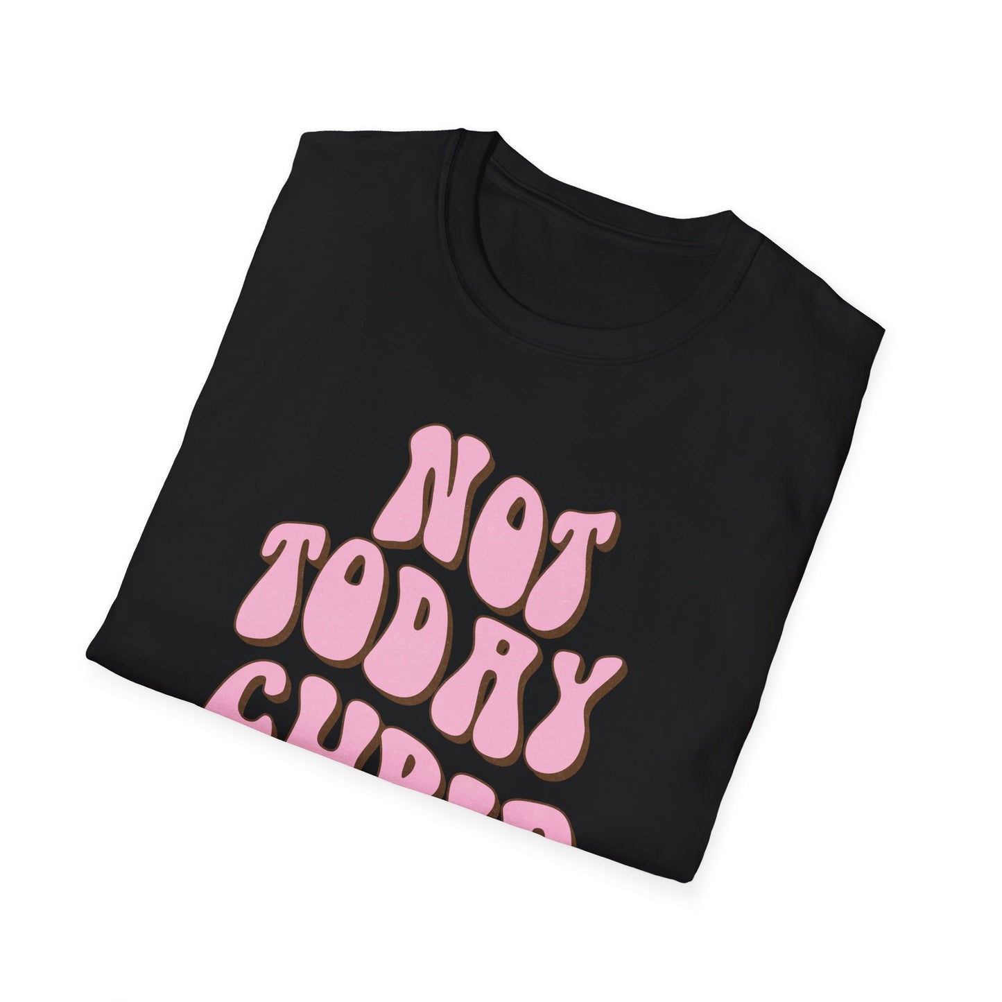 Sassy "NOT TODAY CUPID" Groovy T-Shirt | Retro Anti-Valentine's Day Tee | Fun Single Awareness Apparel
