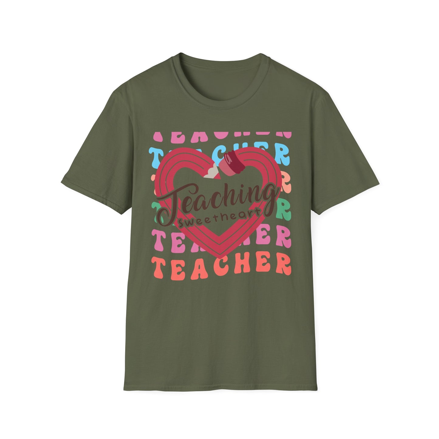 Groovy Teaching Sweetheart T-Shirt | Adorable Teacher Appreciation Tee | Perfect Gift for Educators & Mentors