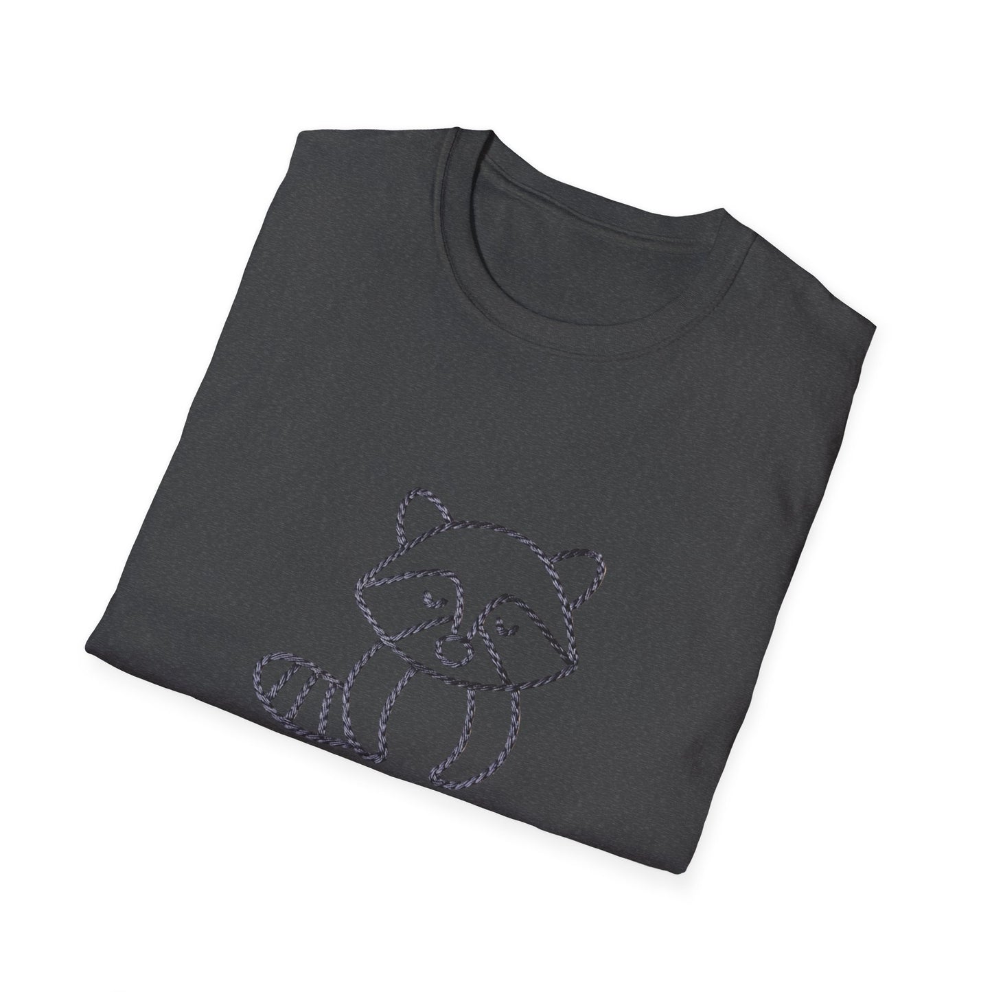 Awesome 'Snack Goals' Raccoon T-Shirt - Unique Braided Graphic Tee for Foodies & Animal Lovers