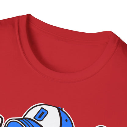 Epic Donut Baseball Player T-Shirt | Fun Sprinkle Drip Tee | Cool Cartoon Mascot Streetwear | Unique Foodie & Sports Fan Graphic Tee