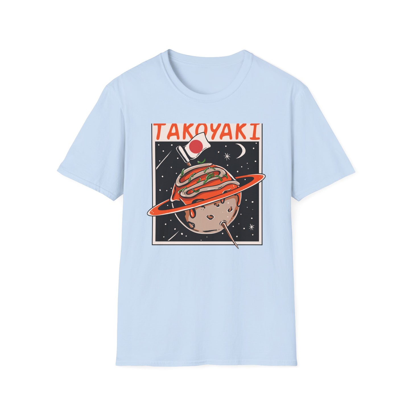 Epic Takoyaki Planet T-Shirt | Stellar Japanese Street Food & Space Lover Graphic Tee | Unique Japan Culture Apparel