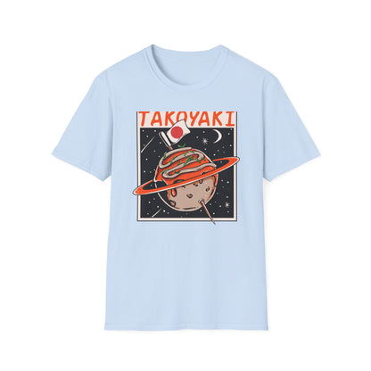 Epic Takoyaki Planet T-Shirt | Stellar Japanese Street Food & Space Lover Graphic Tee | Unique Japan Culture Apparel