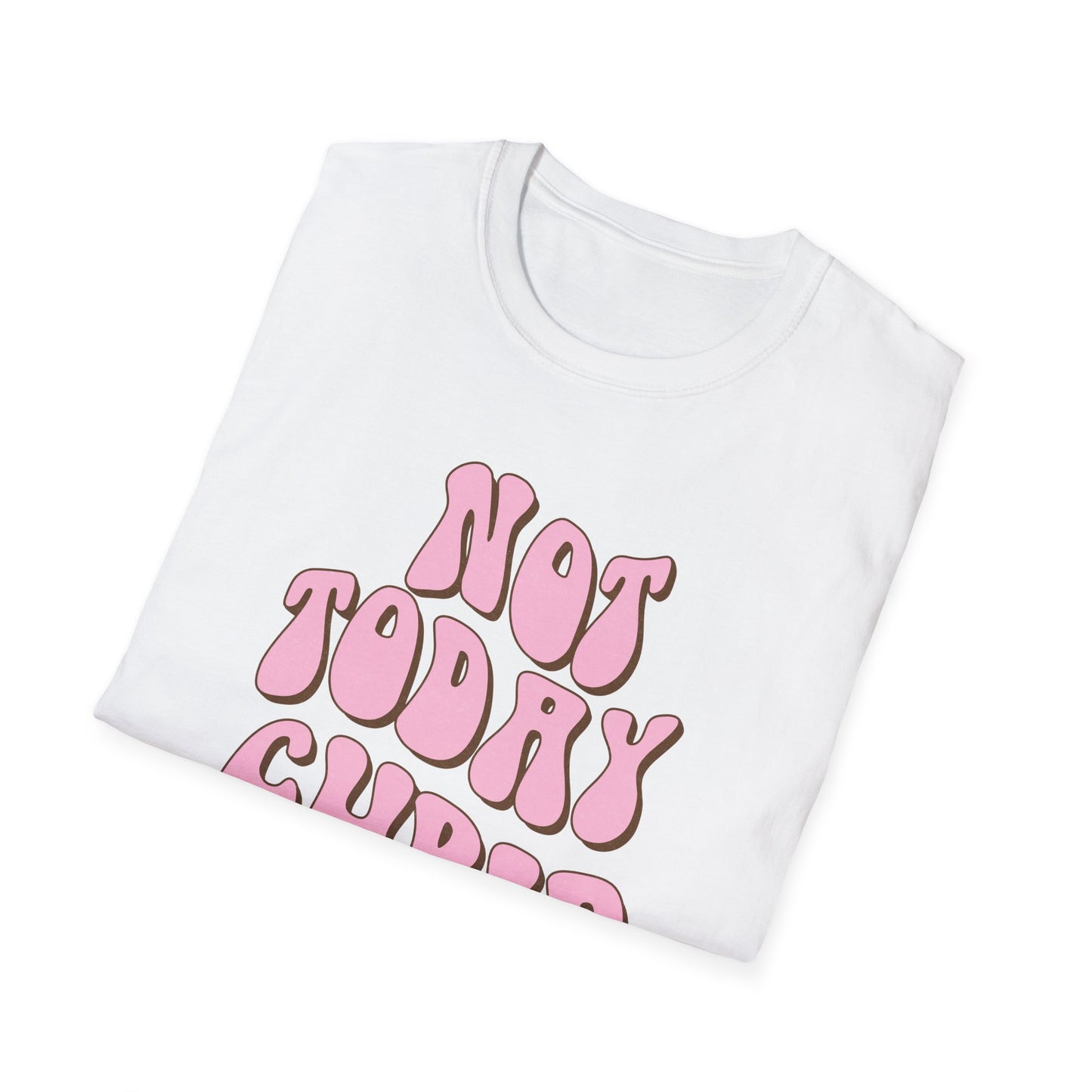 Sassy "NOT TODAY CUPID" Groovy T-Shirt | Retro Anti-Valentine's Day Tee | Fun Single Awareness Apparel