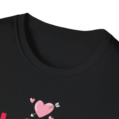 Adorable Valentine's Day T-Shirt: Love Kisses Be Mine | Romantic Cupid Heart Tee for Couples & Sweet Gifts