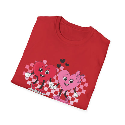 Adorable You + Me = Love Cartoon Hearts T-Shirt - Perfect Romantic Couple's Gift & Valentine's Day Tee