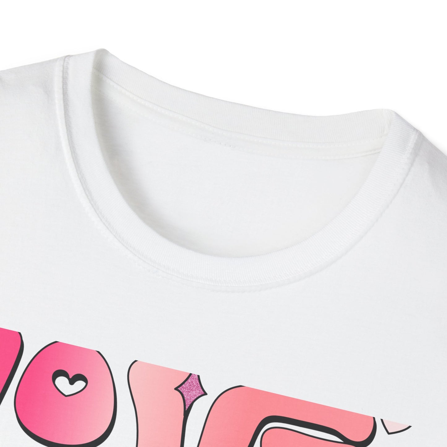 Groovy "Love Yourself" T-Shirt | Pink Retro Self-Love Tee with Hearts & Sparkles | Empowering & Chic Women's Affirmation Top