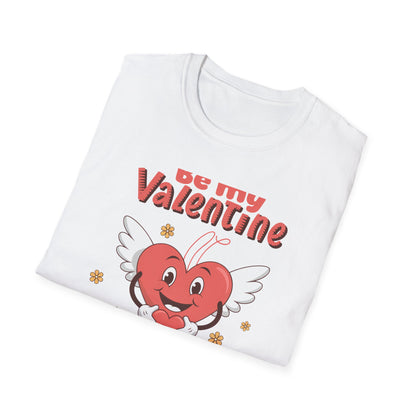 Adorable 'Be My Valentine' T-Shirt | Sweet Winged Heart Love Proposal Tee | Perfect Romantic Gift for Him/Her