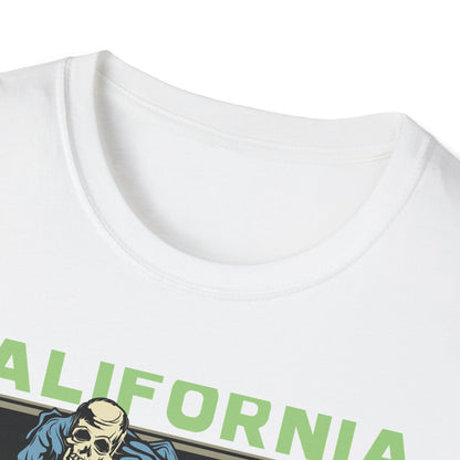 Rad Vintage California Skeleton Surfer T-Shirt - Ultimate Waves Paradise Tee