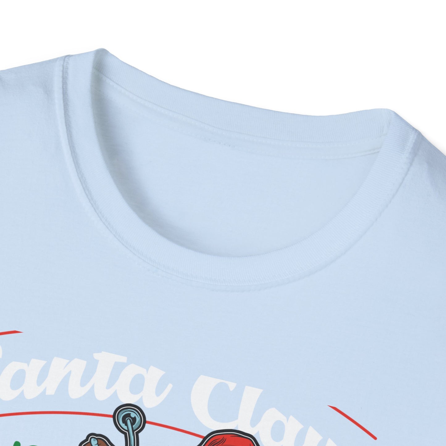 Epic Santa Biker T-Shirt - Cool Christmas Motorcycle Tee | Funny Holiday Rider Apparel Gift for Men & Women | 'Santa Is Coming To Town'