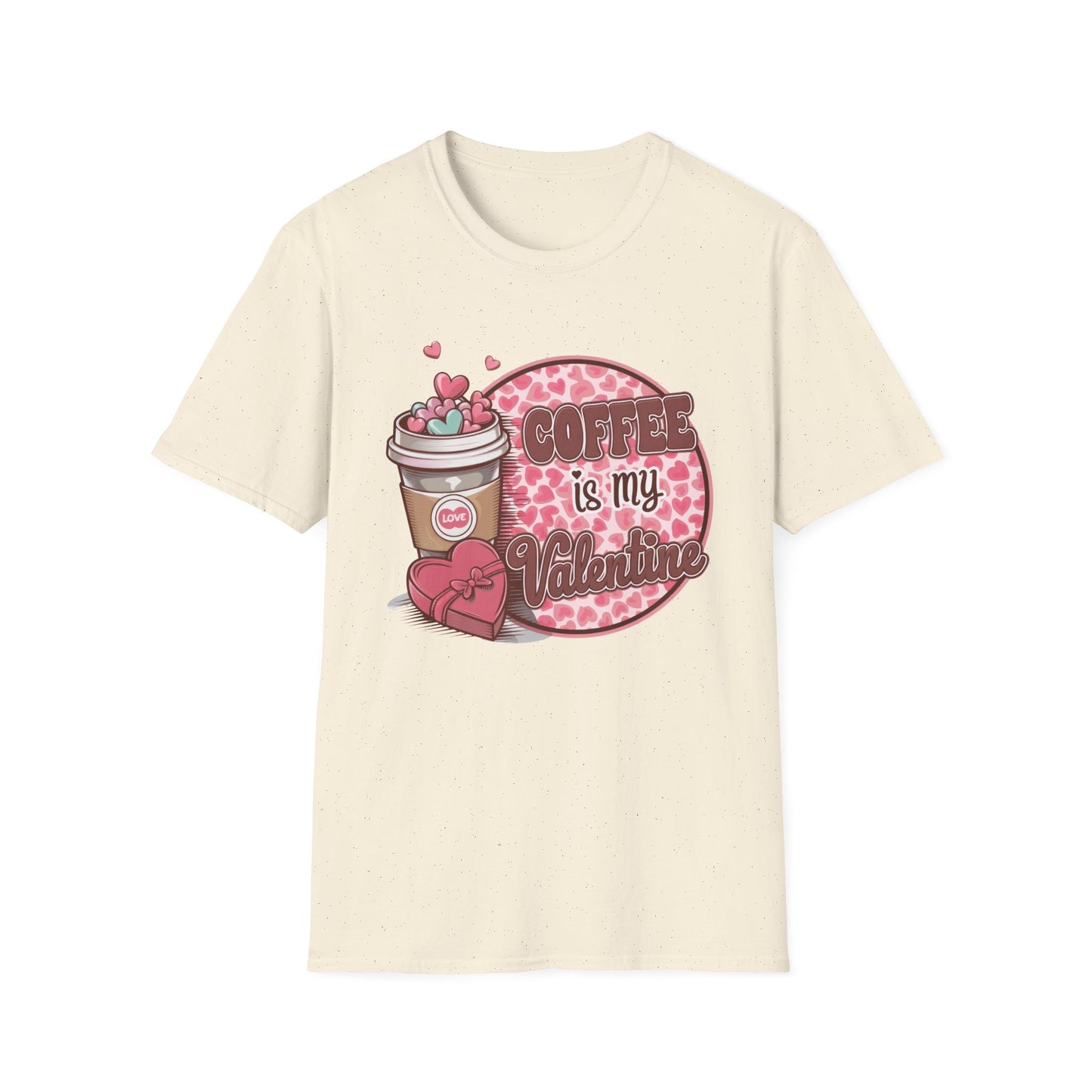 Coffee is My Valentine T-Shirt - Cute Heart Coffee Lover Tee | Adorable Valentine's Day Gift for Her | Trendy Love Design