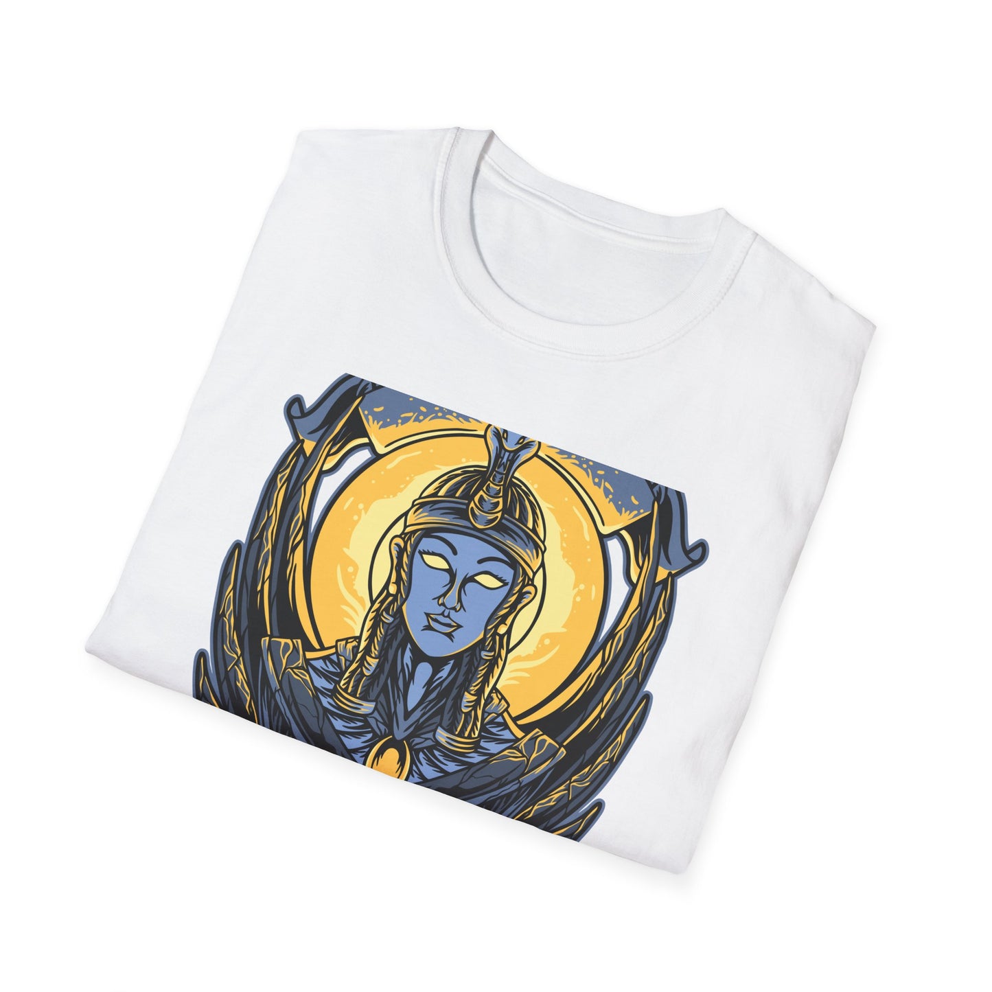 Stunning Egyptian Goddess T-Shirt | Mystic Cobra Queen Design Tee with Ancient Aura & Glowing Eyes for History Buffs