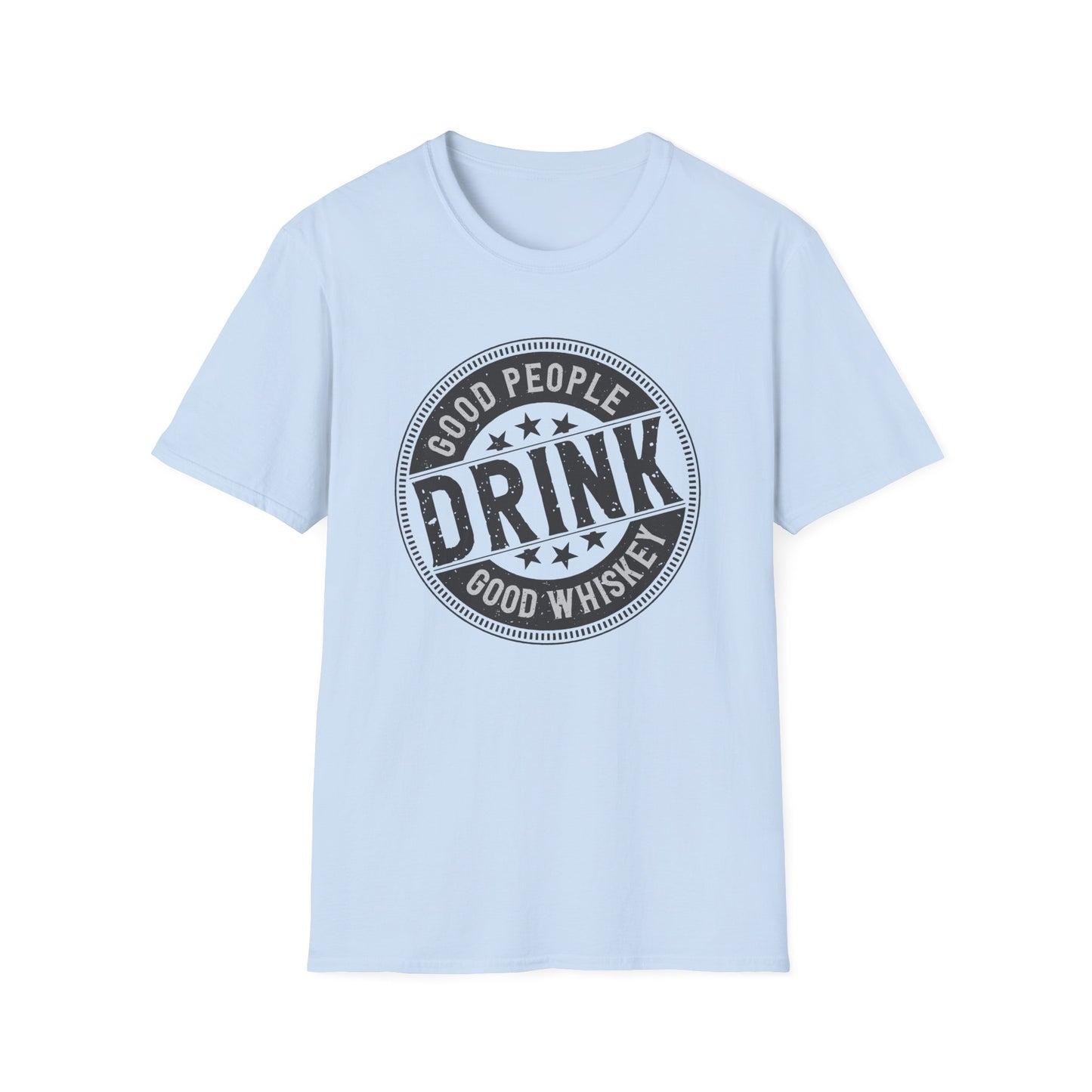 Vintage 'Good People Drink Good Whiskey' T-Shirt | Classic Whiskey Lover Tee for Bar Nights & Gifts