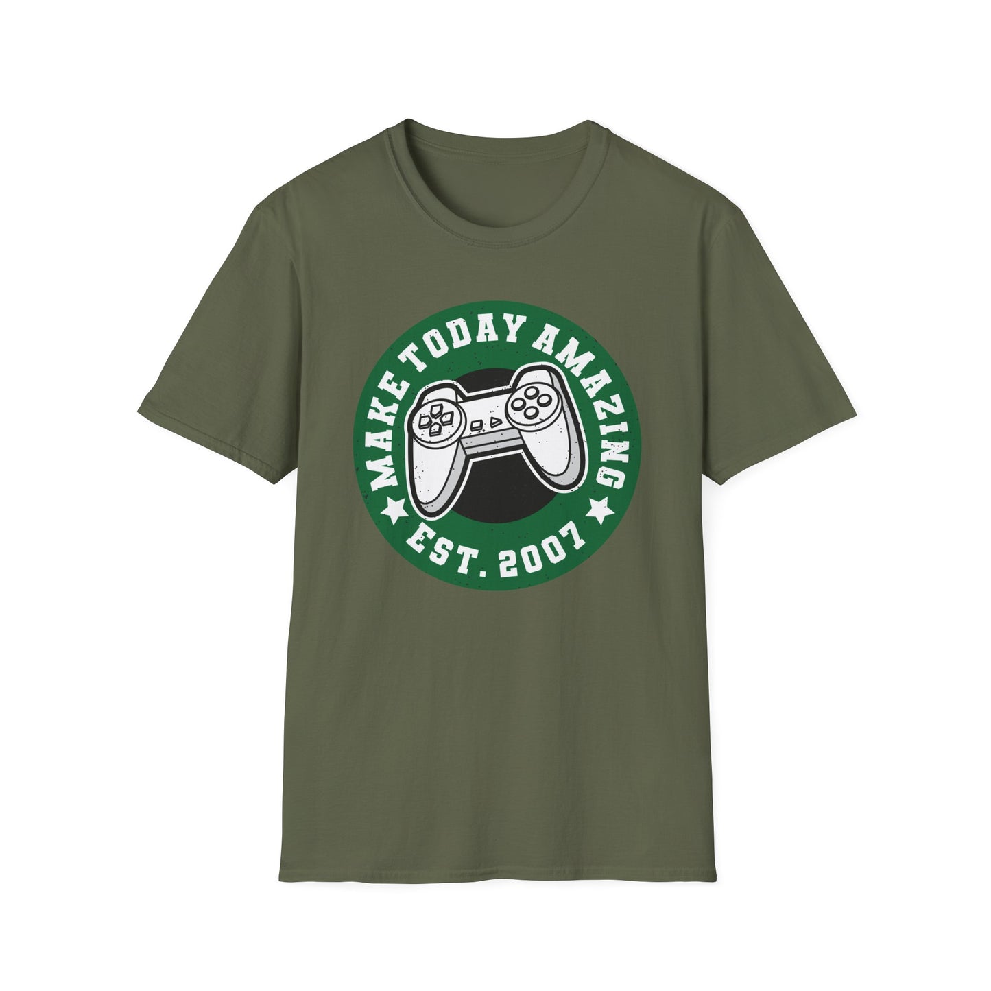 Make Today Amazing Gaming T-Shirt | Est. 2007 Retro Controller Tee - Awesome Gamer Gift for Video Game Fans