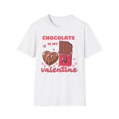 Charming 'Chocolate Is My Valentine' T-Shirt | Funny Retro Candy Lover Tee for Valentine's Day | Sweet Gift!