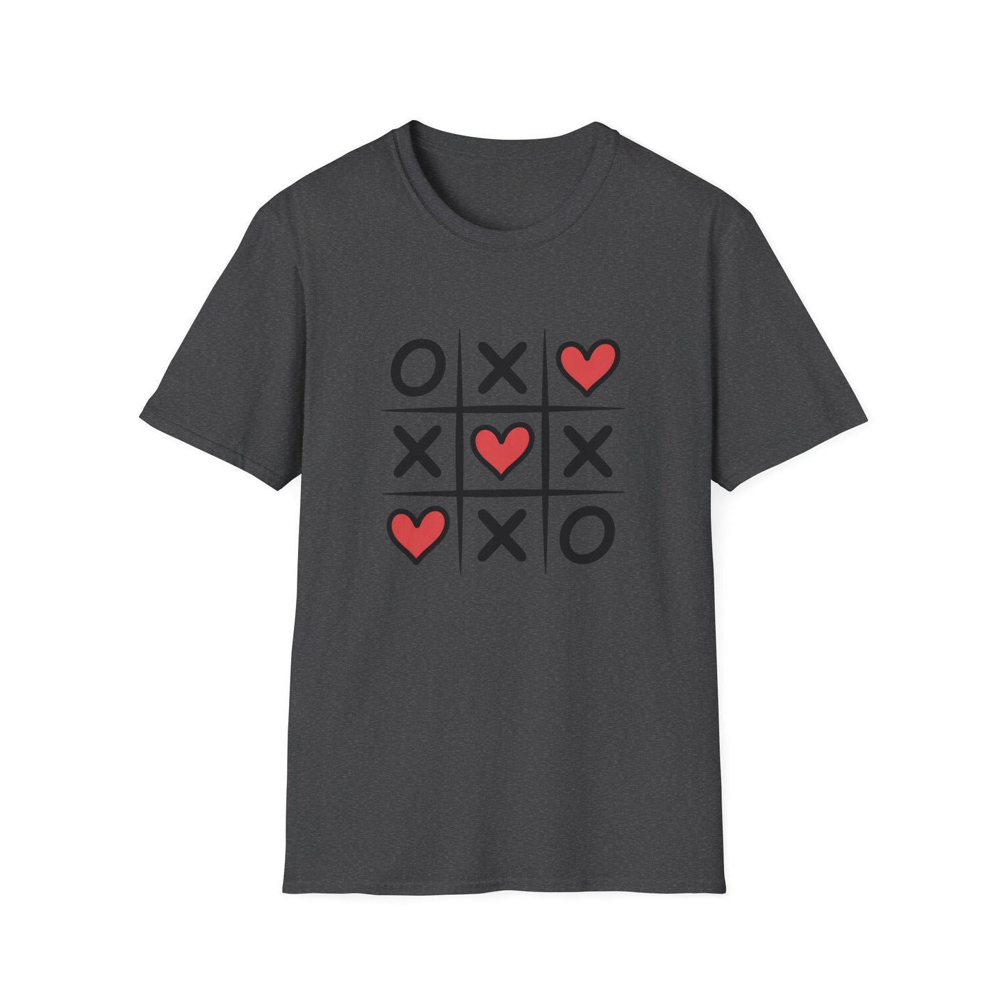 Adorable Tic Tac Toe Love Wins T-Shirt | Sweet Hearts Valentine's Day Tee for Couples & Romantics | Unique Gift Idea