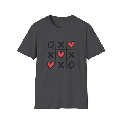 Adorable Tic Tac Toe Love Wins T-Shirt | Sweet Hearts Valentine's Day Tee for Couples & Romantics | Unique Gift Idea