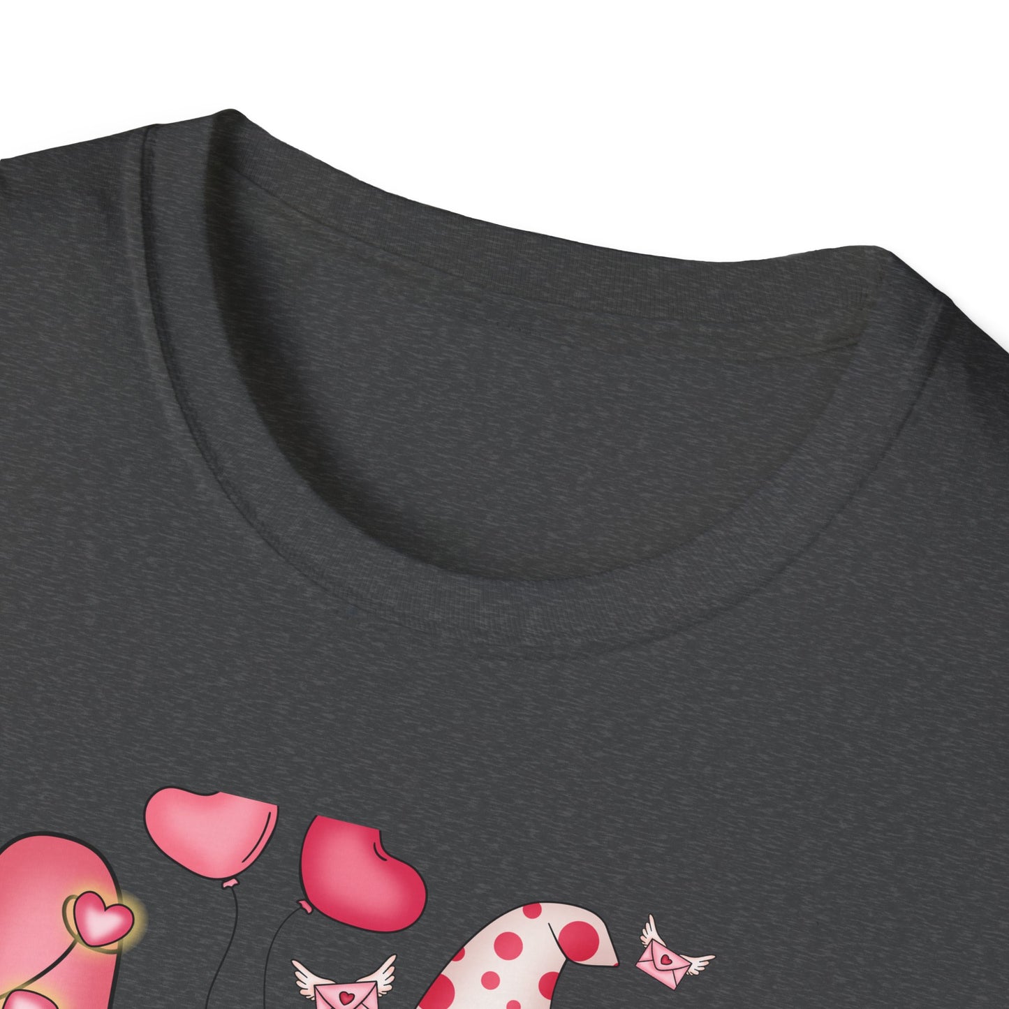 Charming Valentine's Gnome LOVE T-Shirt | Cute Hearts & Romantic Holiday Tee for Couples & Sweethearts