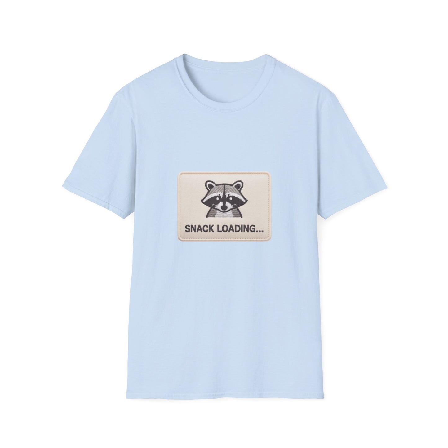 Awesome 'Snack Loading' Raccoon T-Shirt - Funny Animal Humor Tee for Foodies, Gamers & Hungry Souls!