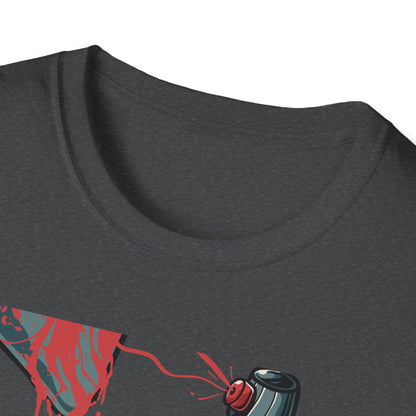Expressive Graffiti Love T-Shirt | Spray Paint Heart Urban Art Tee | Bold Street Style Graphic for Artists