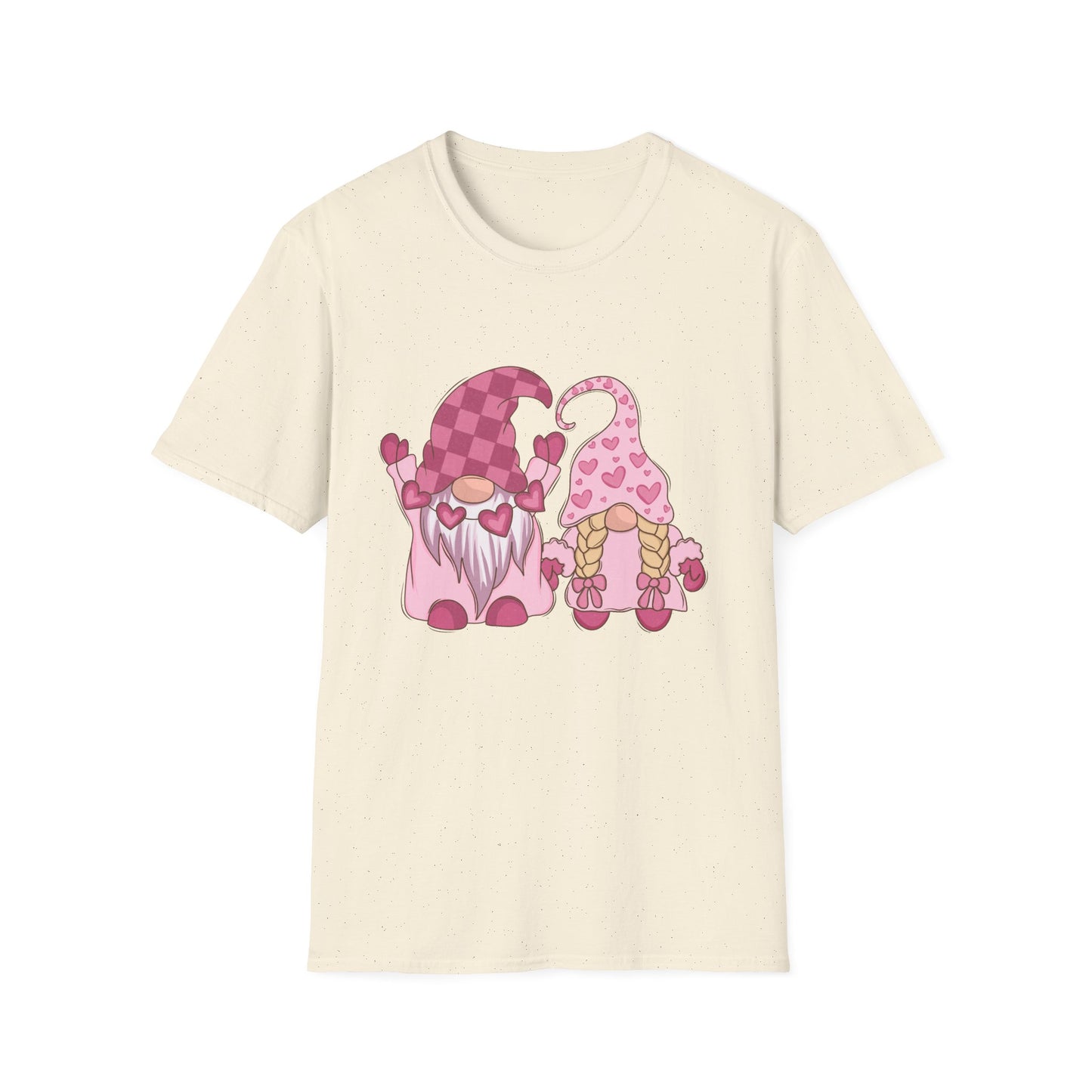 Sweet Valentine Gnomes Love T-Shirt - Adorable Pink Hearts Couple Tee | Perfect Romantic Gift Idea