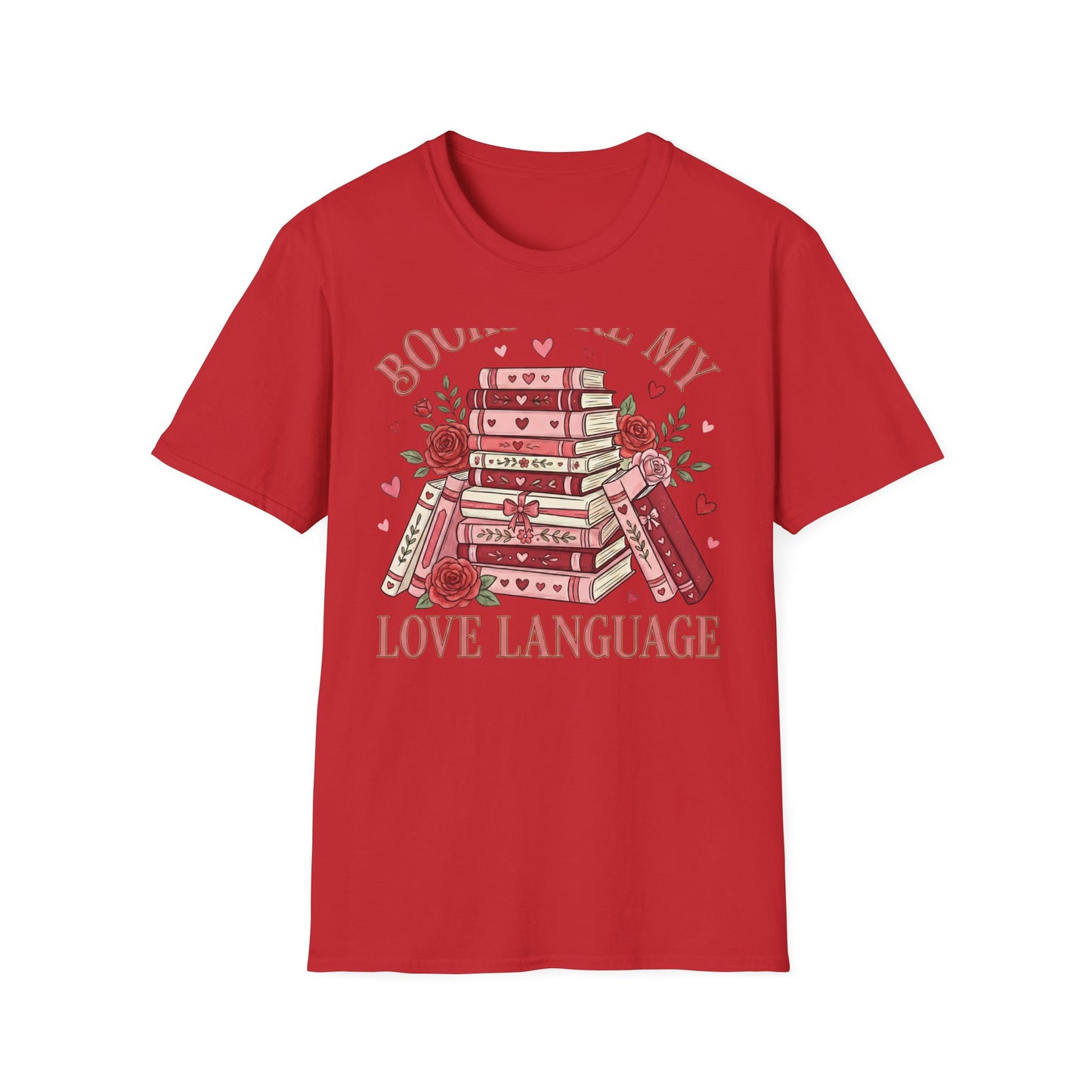 Charming Books Are My Love Language T-Shirt | Cozy Reader & Librarian Gift | Aesthetic Book Lover Tee