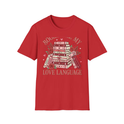 Charming Books Are My Love Language T-Shirt | Cozy Reader & Librarian Gift | Aesthetic Book Lover Tee