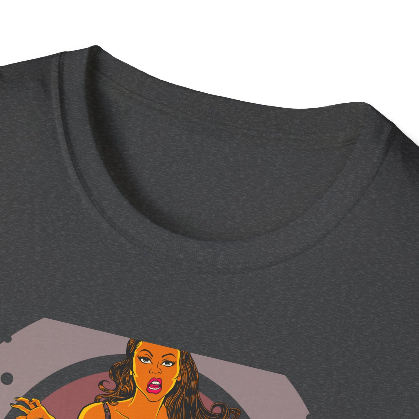 Edgy Retro Pin-Up Girl & Cracked TV Bowling T-Shirt | Bold Pop Art Vibe Women's Tee | Unique Vintage Statement Gift