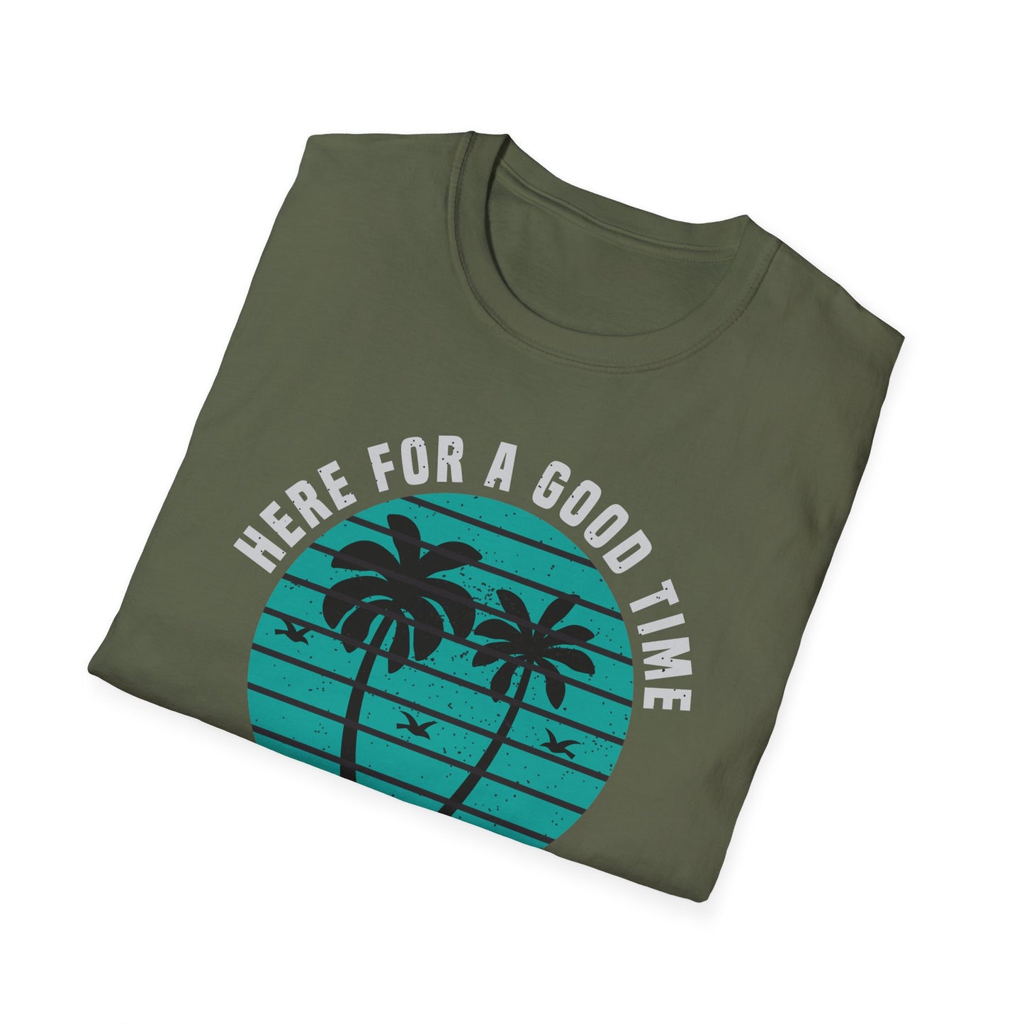 California Good Time T-Shirt | Retro Palm Tree Beach Vacation Tee | Trendy Summer Travel Shirt for Men & Women